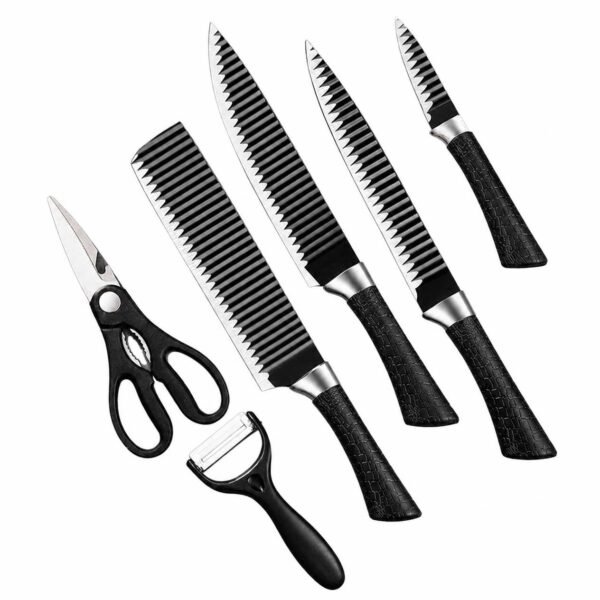 Conjunto de Facas e Acessórios para Cozinha — 6 Peças